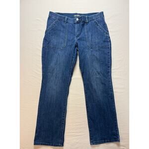 Lee Women’s Straight Leg Jeans Regular Fit Mid‎ Rise Size 18M
